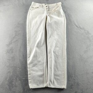 Vintage Levis 501 Jeans Mens 32 (Fits 30x34) White Button Fly Straight Canada